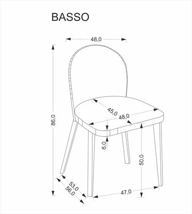 Moderní jídelní židle Halmar BASSO dub přírodní  potah: CREMONA 14 (béžová) (7)
