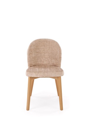 Moderní jídelní židle Halmar BASSO dub přírodní  potah: CREMONA 14 (béžová)