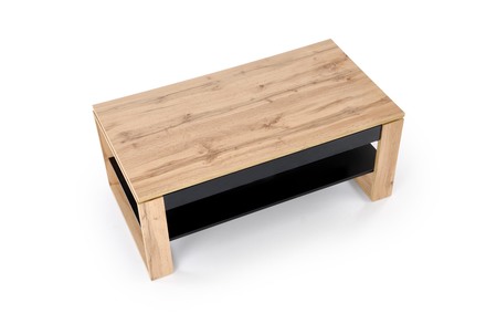 Konferenční stolek Halmar BETTY s nastavitelnou pracovní deskou dub artisan černá (2*Karton)