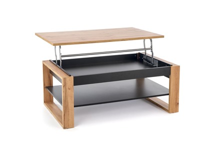 Konferenční stolek Halmar BETTY s nastavitelnou pracovní deskou dub artisan černá (2*Karton) (9)