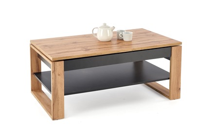 Konferenční stolek Halmar BETTY s nastavitelnou pracovní deskou dub artisan černá (2*Karton) (1)
