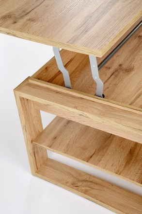 Konferenční stolek Halmar BETTY s nastavitelnou pracovní deskou dub artisan (2p=1szt) (7)