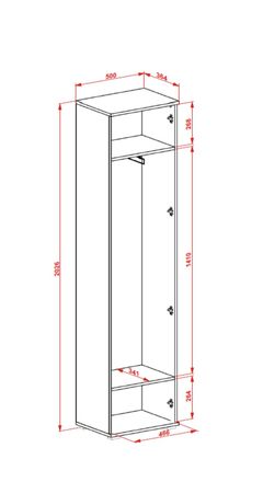 Předsíňová skříň Halmar CLIF SL-50 bílá (2p=1szt) (1)