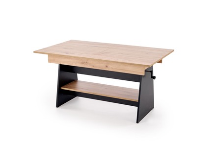 Konferenční stolek Halmar ERIKA s rozkladem dub artisan  černá (3 Karton) (1)