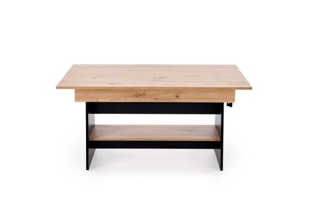 Konferenční stolek Halmar ERIKA s rozkladem dub artisan  černá (3 Karton)