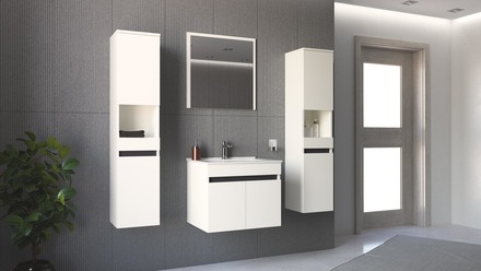 Zrcadlo Halmar FIGARO 60 cm bílá (1p=1szt) (4)