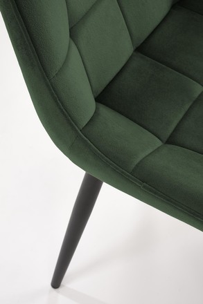 Moderní jídelní židle Halmar GANSO tmavě zelená HLR57 (1p=4szt) (5)