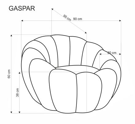 Relaxační křeslo Halmar GASPAR 2 hořčicová (3)