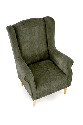 Relaxační křeslo Halmar HERMES olivová (tkanina MARKOS 14-#12)