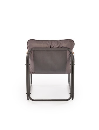 Set zahradního nábytku Halmar HUDSON, ( Sofa, Křeslo 2x, Stolek ), popelavá hnědá (1p=1zestaw) (4)