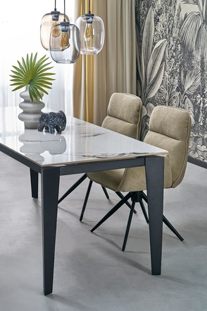 Moderní jídelní židle Halmar K574 tmavě béžová (1p=2szt) (10)