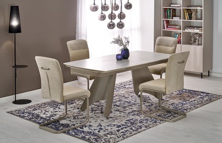 Moderní jídelní židle Halmar K584 béžová kašmír (1p=2szt) (2)