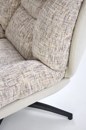 Křeslo s podnožkou Halmar KRONOS béžová  vícebarevná (1p=1szt) (10)