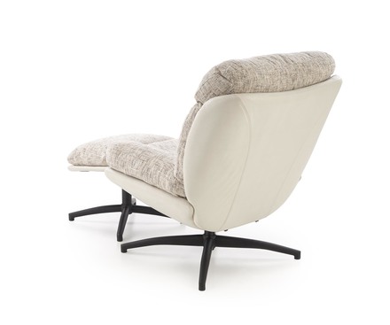 Křeslo s podnožkou Halmar KRONOS béžová  vícebarevná (1p=1szt) (6)