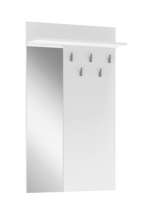 Věšák se zrcadlem Halmar LIMA PR-1 bílá (1p=1szt)