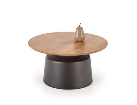 Sestava dvou konferenčních stolků Halmar MALOMI přírodní černá (2 Karton) (3)