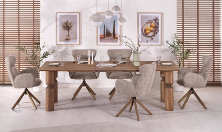 Moderní jídelní stůl s rozkladem Halmar MELTON 200-300x101x76 cm světlý ořech (3p=1szt) (3)