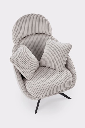 Relaxační křeslo Halmar MERRY 2 s funkcí otáčení, cappuccino (6)