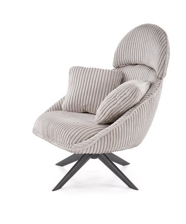 Relaxační křeslo Halmar MERRY 2 s funkcí otáčení, cappuccino (3)