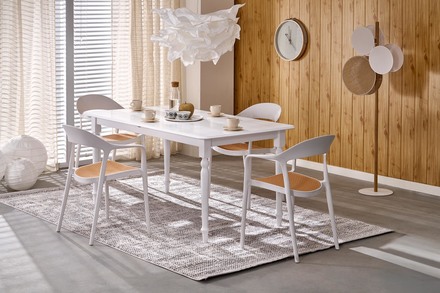 Moderní jídelní stůl s rozkladem Halmar NELSON bílá (1p=1szt) (7)