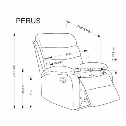 Relaxační křeslo Halmar PERUS béžová (1p=1szt) (5)