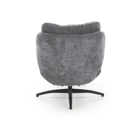 Křeslo Halmar PESTO s opěrkou nohou, funkce kolébky, popelavá (7)