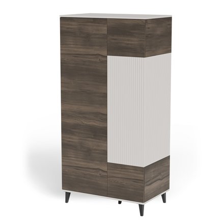 Šatní skříň Halmar RANDOM 2 S-1 kašmír ořech černá (3p=1szt) (10)