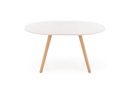 Moderní jídelní stůl Halmar RUBEN barva pracovní deska - kašmír, nohy - přírodní (102-142x102x75 cm) (2p=1szt) (4)