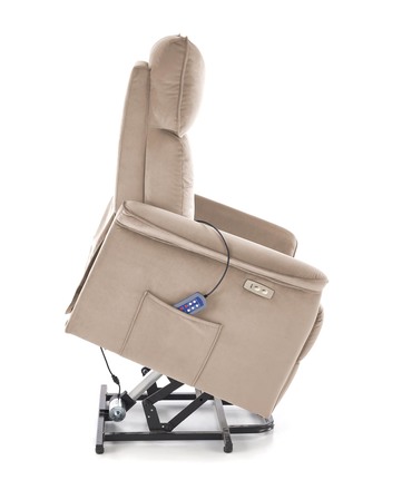 Relaxační křeslo Halmar SEMIR 2 béžová (2 Karton) (5)