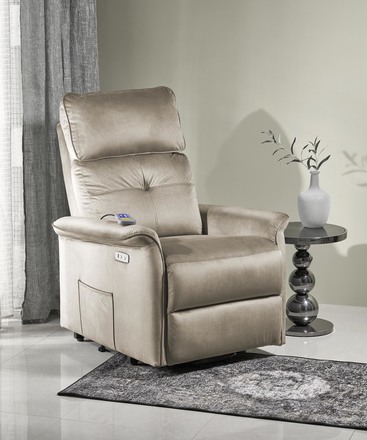 Relaxační křeslo Halmar SEMIR 2 béžová (2 Karton) (11)