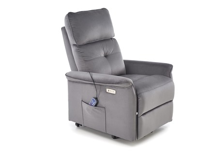 Relaxační křeslo Halmar SEMIR 2 popelavá (2p=1szt) (8)