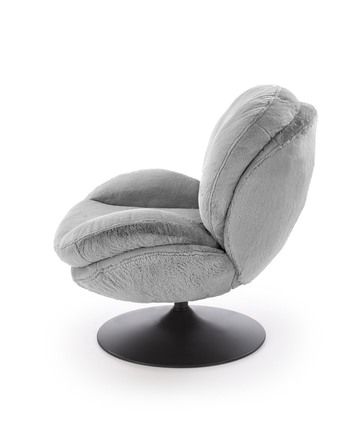 Relaxační křeslo Halmar SHELL popelavá (1p=1szt) (4)