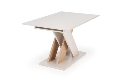 Moderní jídelní stůl s rozkladem Halmar XARELTO kašmír - dub cremona (2p=1szt) (9)