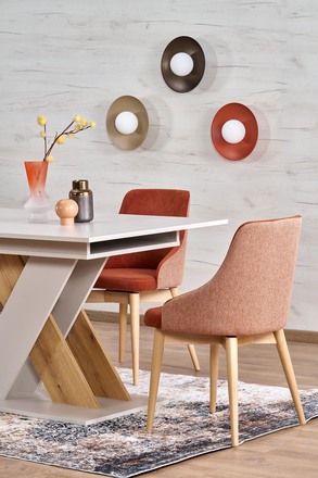 Moderní jídelní stůl s rozkladem Halmar XARELTO kašmír - dub cremona (2p=1szt) (17)