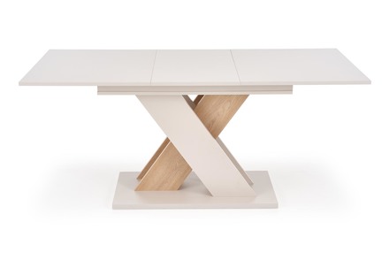 Moderní jídelní stůl s rozkladem Halmar XARELTO kašmír - dub cremona (2p=1szt) (5)