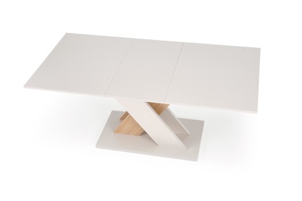 Moderní jídelní stůl s rozkladem Halmar XARELTO kašmír - dub cremona (2p=1szt) (7)