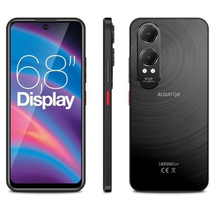 Mobilní telefon Aligator S8000 Senior Black