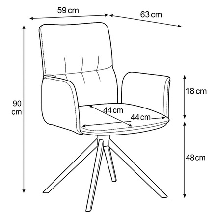 Moderní jídelní židle Autronic zelená látka, 360° vratný mechanismus, černý kov (DCH-D1328 GRN2) (25)
