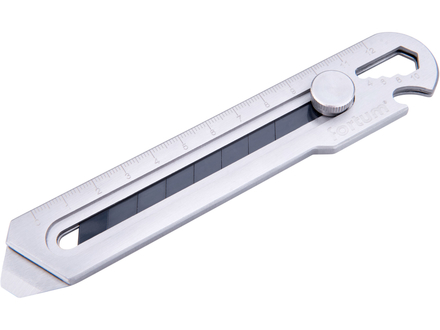 Ulamovací nůž Fortum 4780025 celokovový nerez 5v1, 18mm, Auto-lock, SK2
