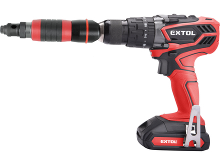 Nástavec nýtovací na vrtačku Extol Premium 8813752, pro trhací nýty 2,4-4,8mm, CrMo (2)