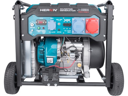 Elektrocentrála Heron 8896235 digitální invertorová, 9kW, el. start, dálkové ovládaní, podvozek (2)