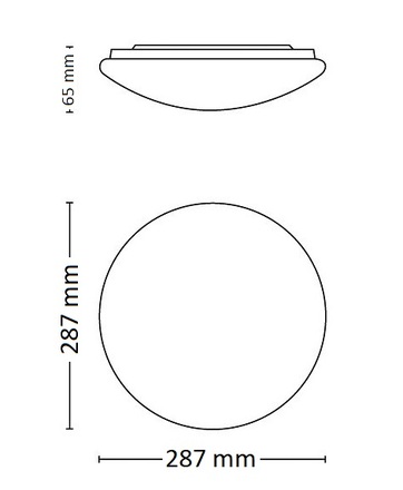Stropní svítidlo Philips (318148716) Twirly 27K ŠEDÁ 1x12W 240V (2)