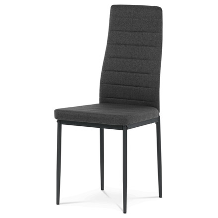 Set moderní jídelní stůl se židlemi Autronic Jídelní set 1+4, stůl 130x70, deska slinutý kámen v imitaci bílého matného mramoru, židle zelená látka, černý lak (ASE-1004 BK2) (4)