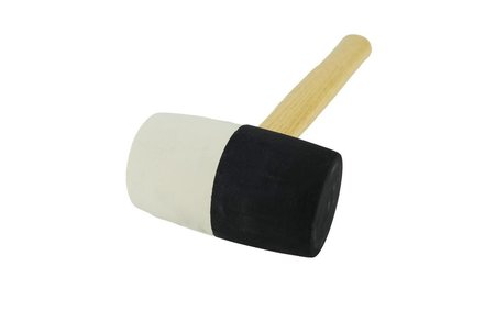 Palice gumová Enpro 704065 Palice gumová, 65 mm, černo - bílá, dřevěná násada, (1)