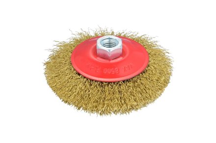 Kartáč miskový Enpro 707300 Kartáč miskový vlnitý, mosazný, 100 mm, M14,