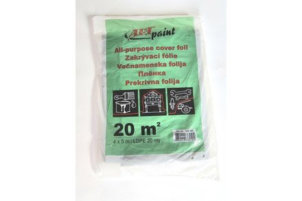 Fólie zakrývací Euro nářadí 166761 Fólie zakrývací LDPE, 20 µm, 4 x 5 m, neprůsvitná