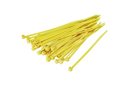 Pásky vázací Euro nářadí V24020 Pásky vázací, 120 x 2,5 mm, 100 ks, žlutá