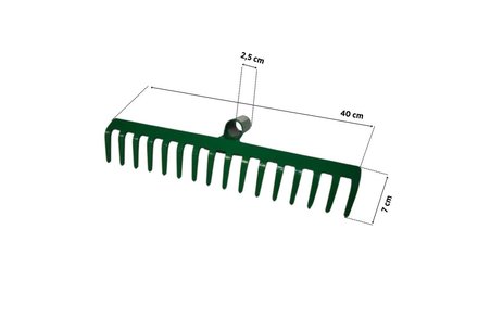 Hrábě Euro nářadí 145056Q Hrábě železné, počet zubů 16 (1)
