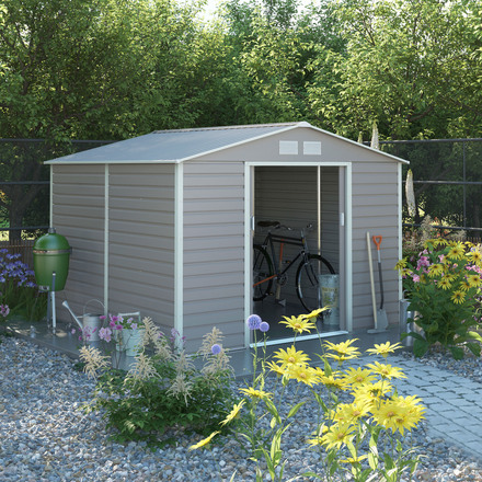 Zahradní domek G21 GAH 884 - 277 x 319 cm, šedý (1)