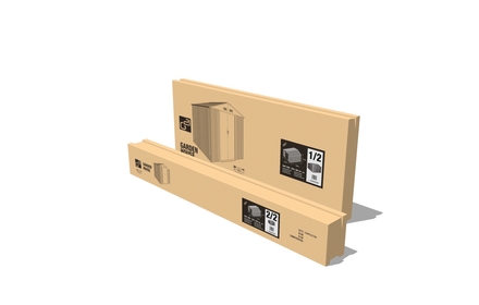 Zahradní domek G21 GAH 1085 - 340 x 319 cm, šedý (4)